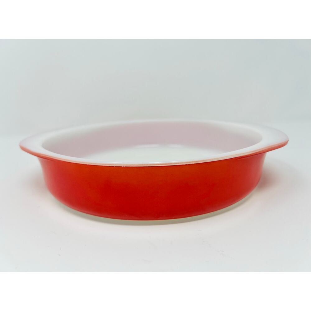 Vintage PYREX Flamingo Pink 8" Round Cake Baking Dish Casserole Pan Dish